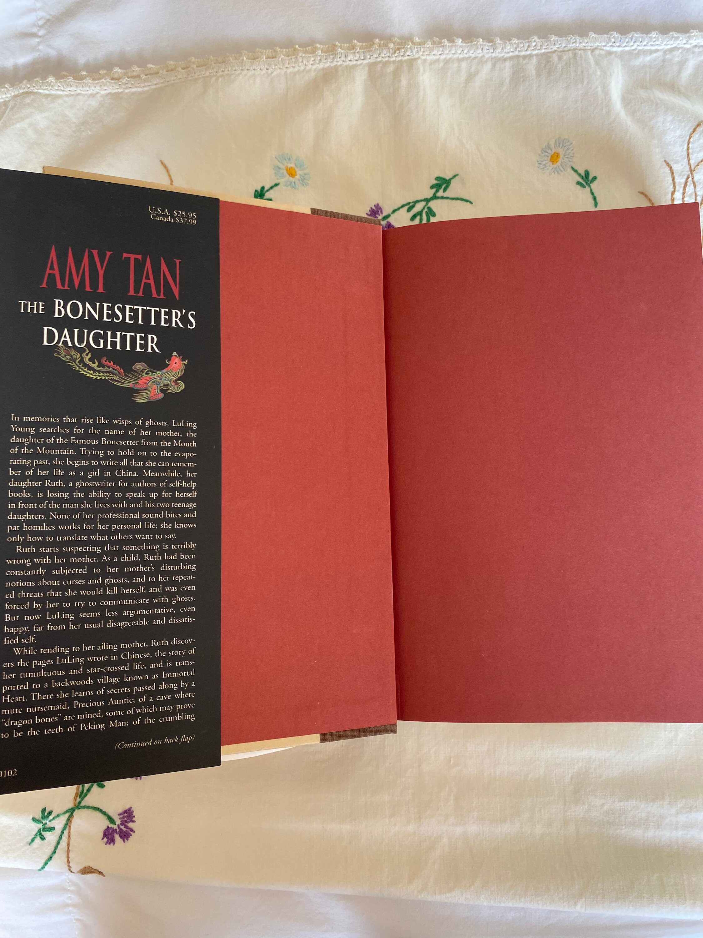 The Bonesetter's Daughter, by Amy Tan; Vintage Novel, First