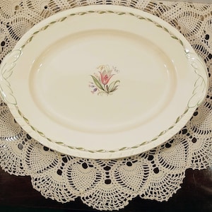 New Hall Pottery Romney Pattern Huge Serving Platter; Vintage New Hall Pottery, Romney Pattern, Huge Serving Platter, Meat Platter