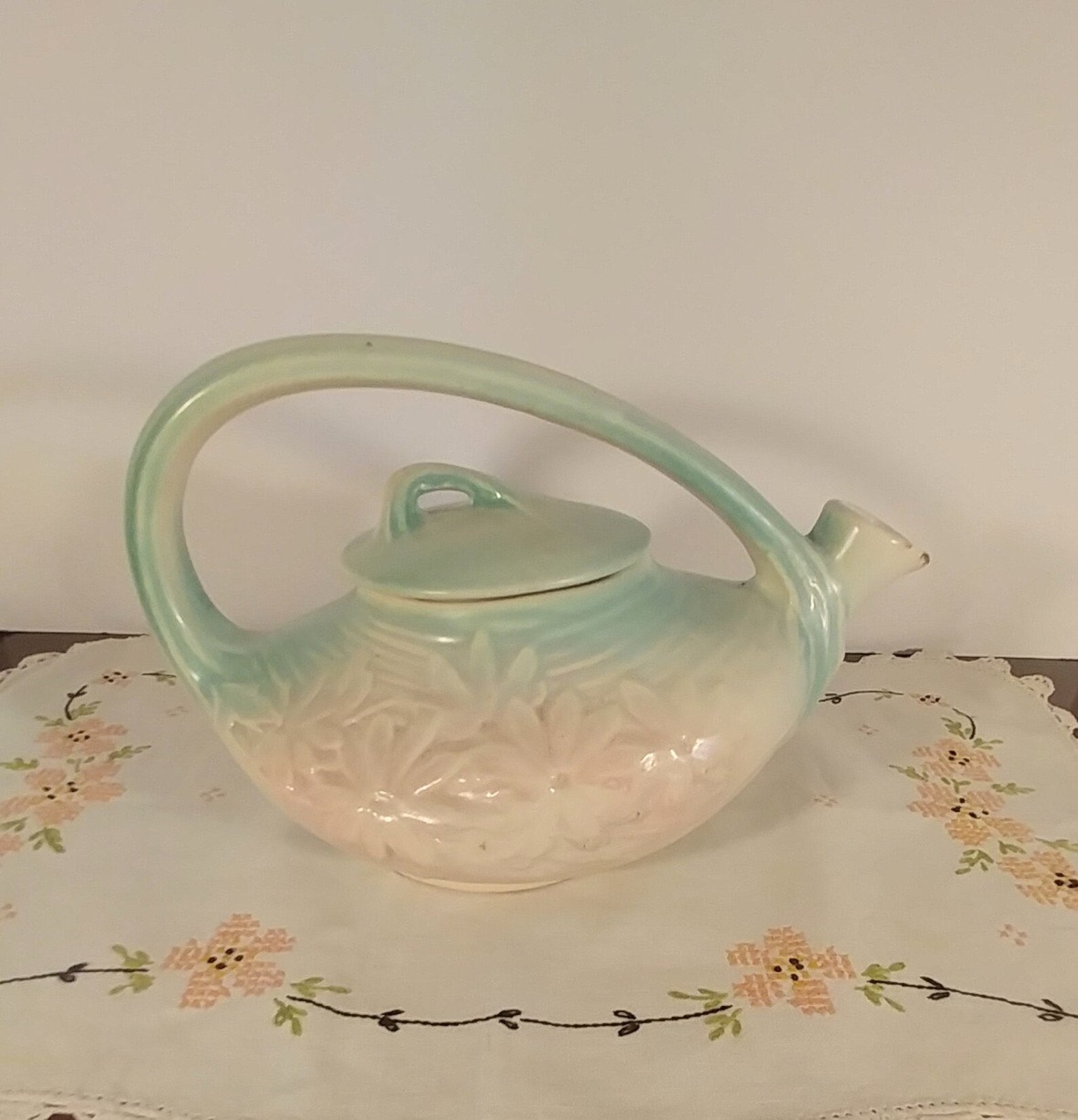 Mccoy Daisy Teapot Full Size Vintage Mccoy Mccoy Teapot Etsy