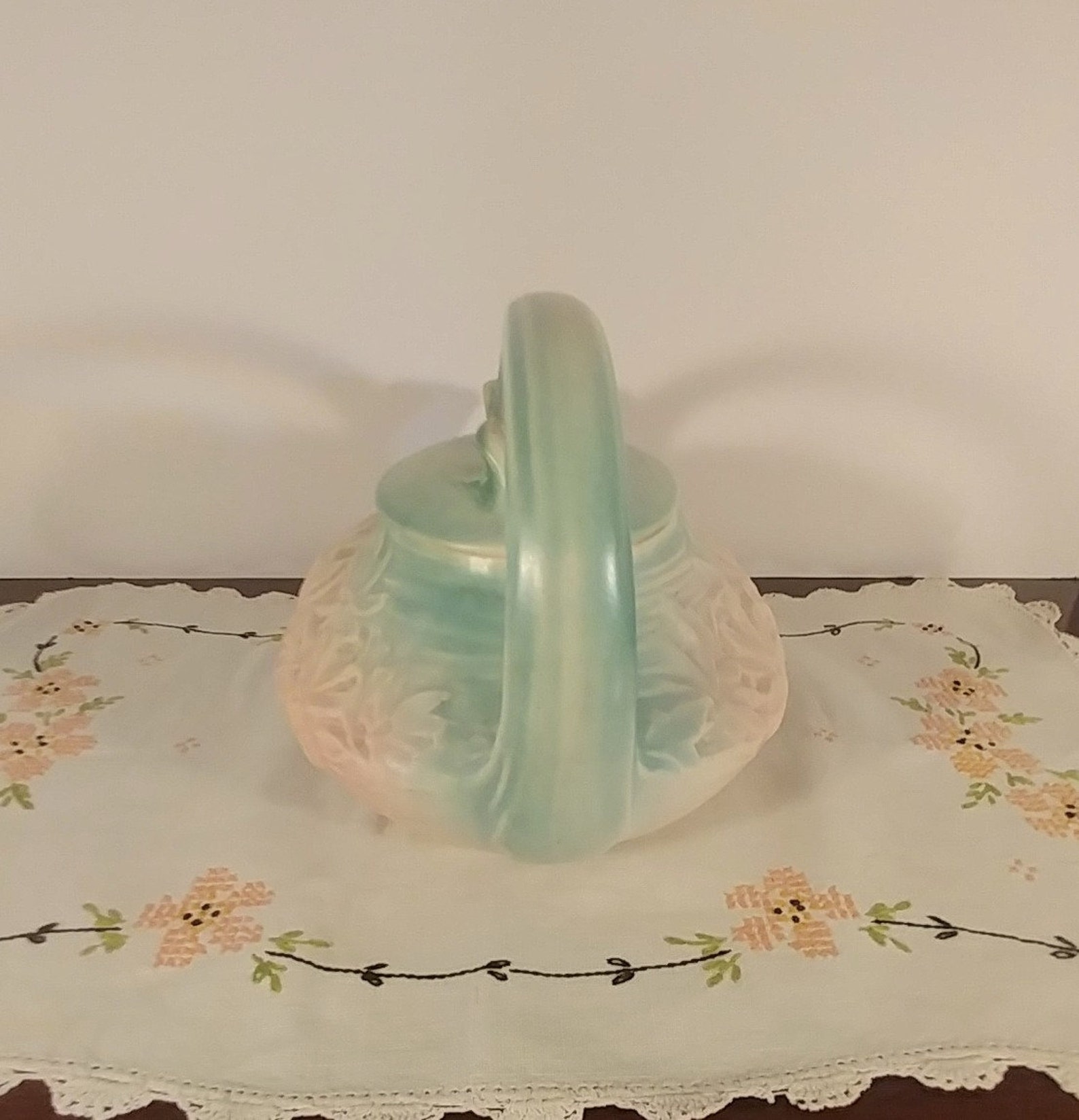 Mccoy Daisy Teapot Full Size Vintage Mccoy Mccoy Teapot Etsy