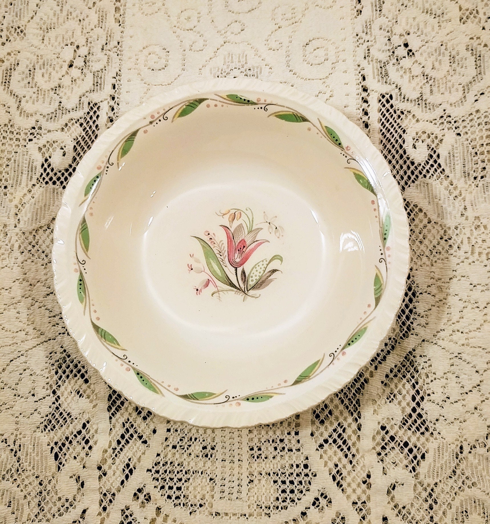 New Hall Pottery Romney Pattern Small Serving Bowls - Set of 5; Vintage ...