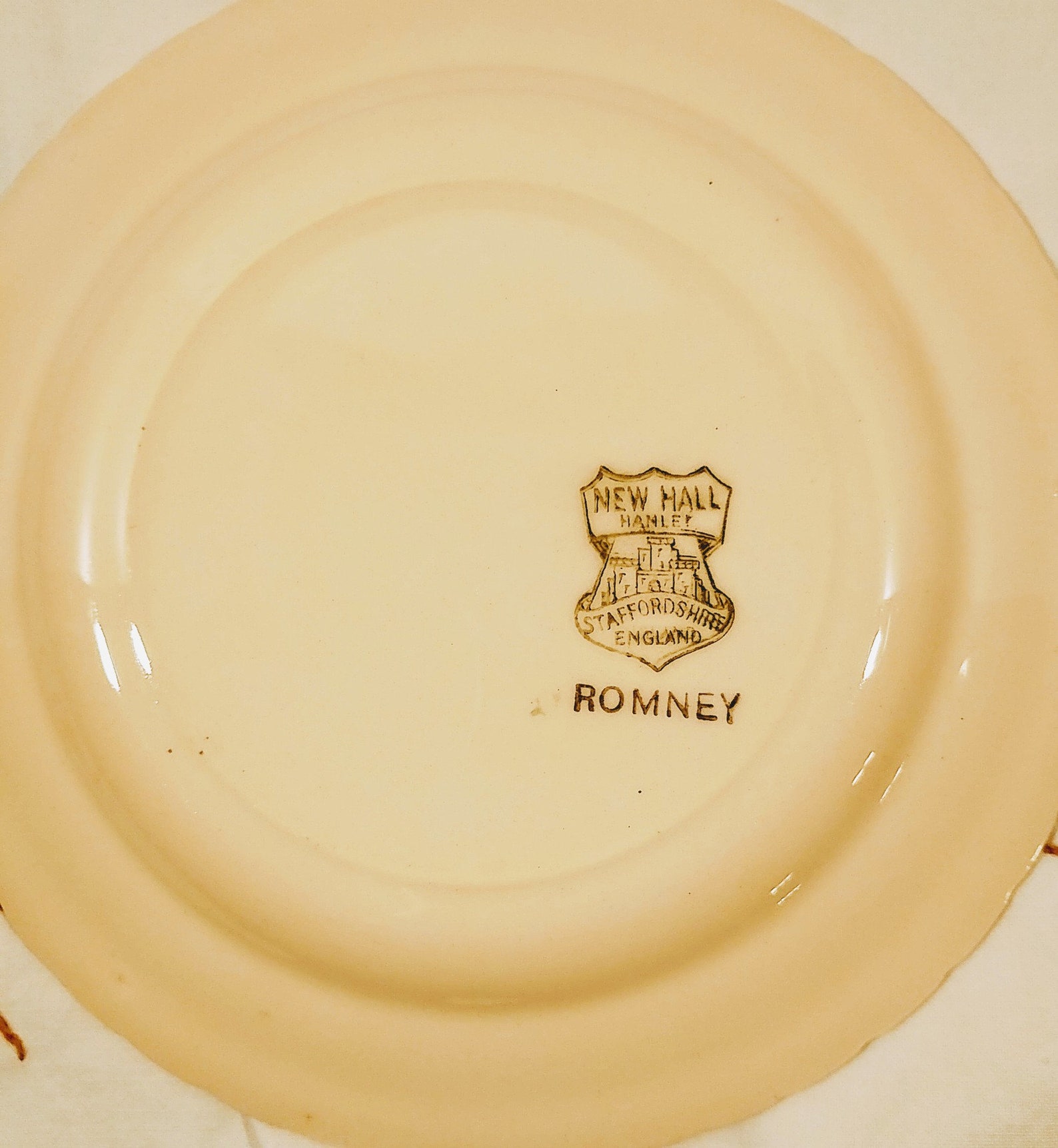 New Hall Pottery Romney Pattern Side Plate - Set of 4 Side Plates ...
