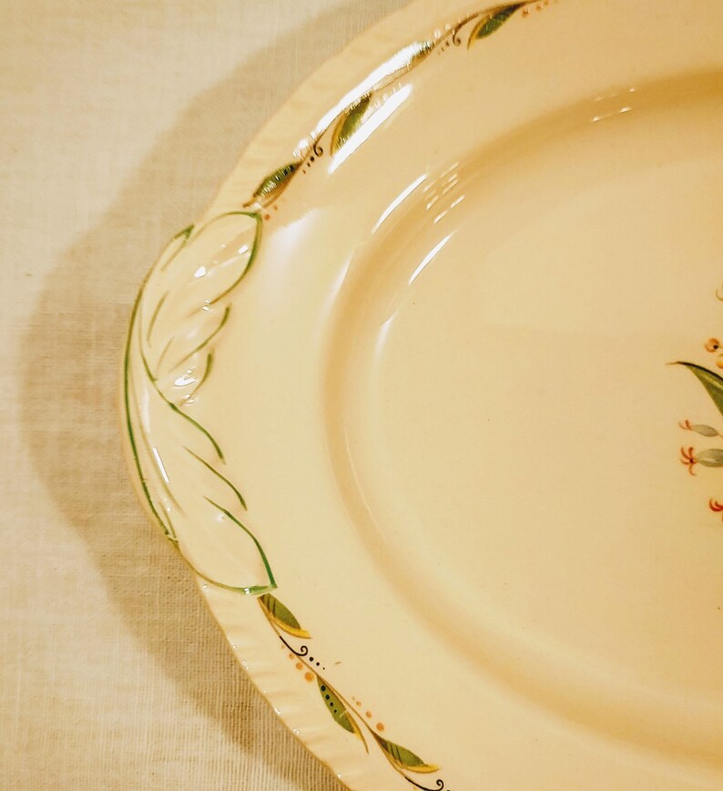 New Hall Pottery Romney Pattern Serving Platter; Vintage New Hall ...