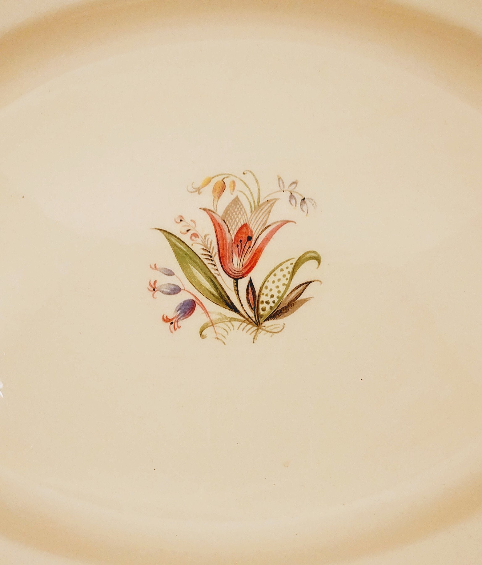 New Hall Pottery Romney Pattern Huge Serving Platter; Vintage New Hall ...