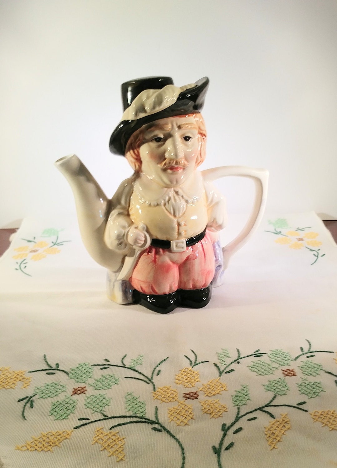 Vintage Toby Teapot Believed to Be Unmarked Wood Potters of Etsy