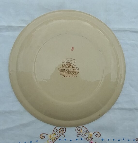 Johnson Brothers Jamestown Pattern Old Granite Dinner Plate - Set
