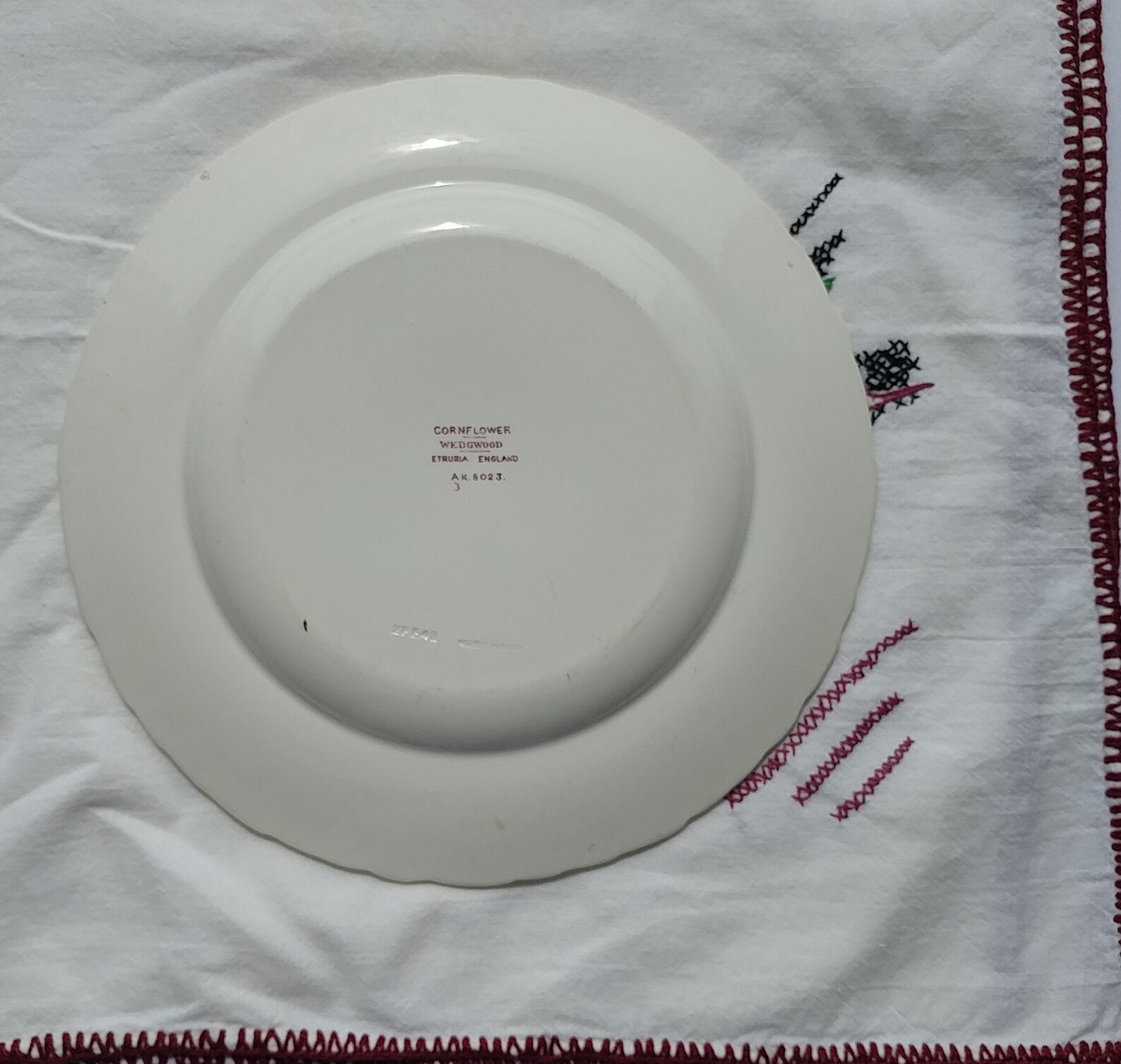 Wedgwood Etruria Cornflower Pattern Feather Edge Luncheon Etsy