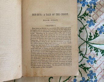 ベン・ハー、キリストの物語、ルー・ウォーレス著、初版小説、1880 年