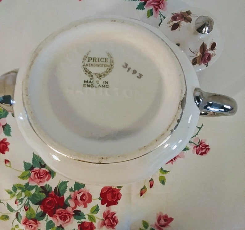 Silver Wedding Anniversary Teapot Vintage Teapot Full Size; Vintage Price Kensington Price Kensington Silver Wedding Anniversary Teapot