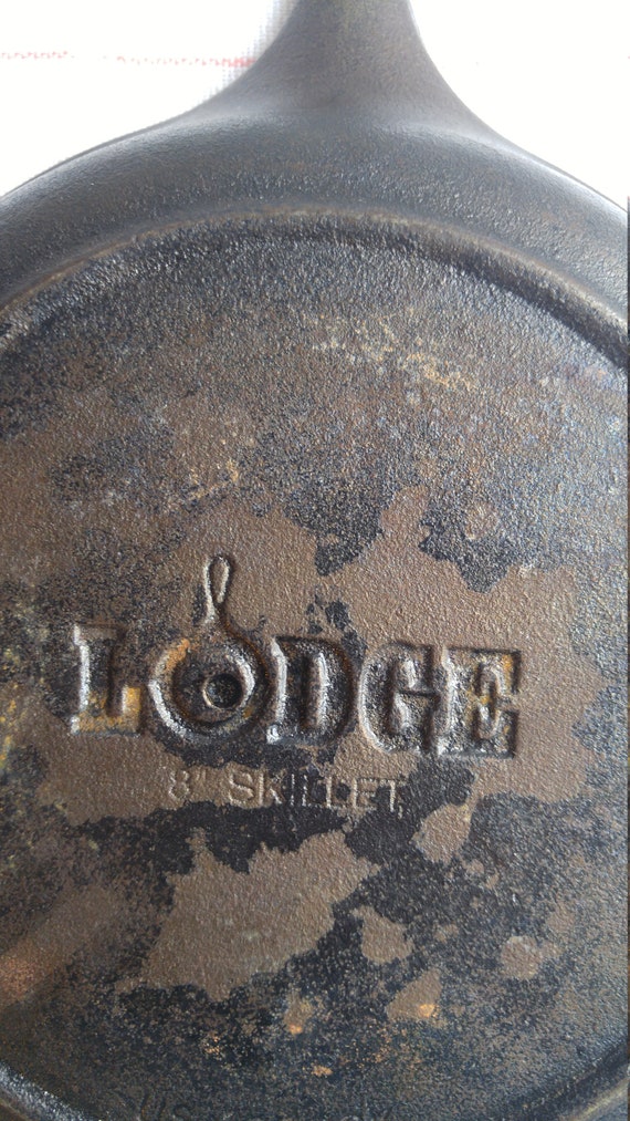 Vintage Lodge Cast Iron Skillet, 8 Inch Vintage Lodge, Vintage