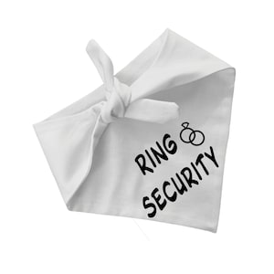 Ring Security Dog Bandana: Pet Wedding Outfit