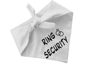 Ring Security Dog Bandana: Pet Wedding Outfit