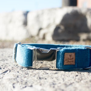 Velvet Dog Collar- Blue  Dog Collar
