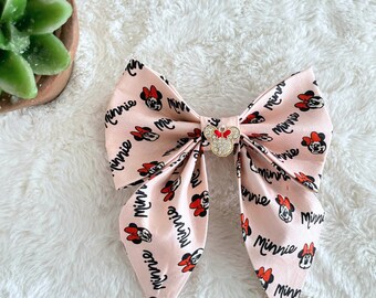 Nœud papillon inspiré de Minnie Mouse pour chien | Noeud papillon marin chien Disney | Nœud papillon chat Disney