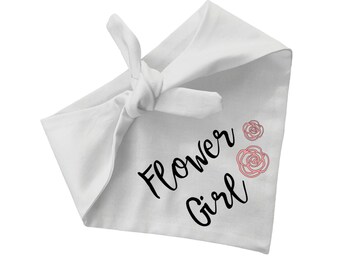 Flower Girl Pet Bandana: Cotton Wedding Outfit for Dog