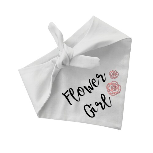 Flower Girl Pet Bandana -Pet wedding - wedding outfit for dog