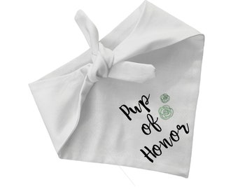 Bandana para cachorro Pup of Honor - Traje para casamento de animais de estimação