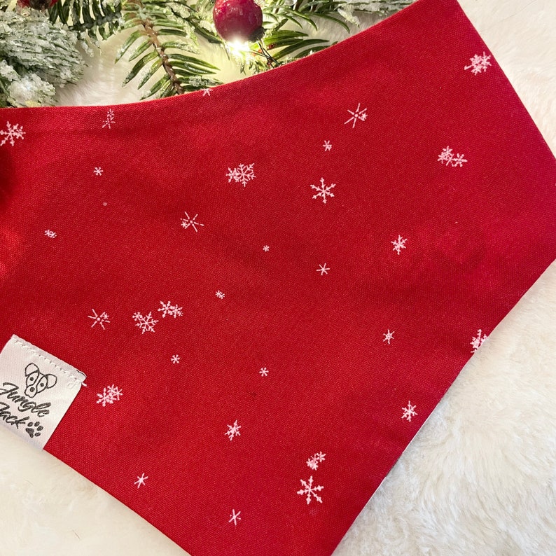 Elf Christmas Dog Bandana Elf-Inspired Bandana Holiday Cat Gifts Christmas Cat Bandana Custom Dog Bandana image 5