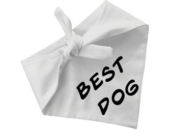 Best Dog - Wedding Custom Reversible Dog Bandana