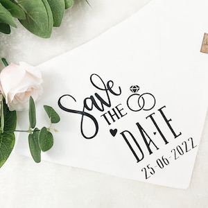Save the date dog Bandana  -Pet wedding - bridal gift for dog mom - wedding outfit for dog