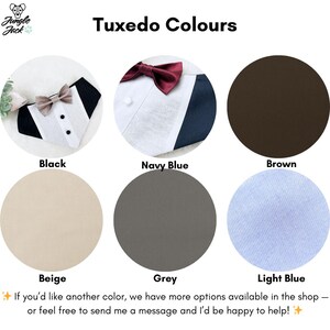 Dog Tuxedo Wedding Outfit: Formal Ring Bearer Suit image 6
