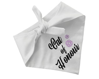 Cat of Honour Bandana -Pet wedding