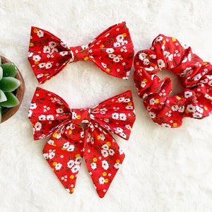 Floral Dog bowtie | Spring Dog Sailor and Bowtie | Cat Bow Tie | Dog bowtie