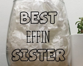 Funny sister gift | Etsy