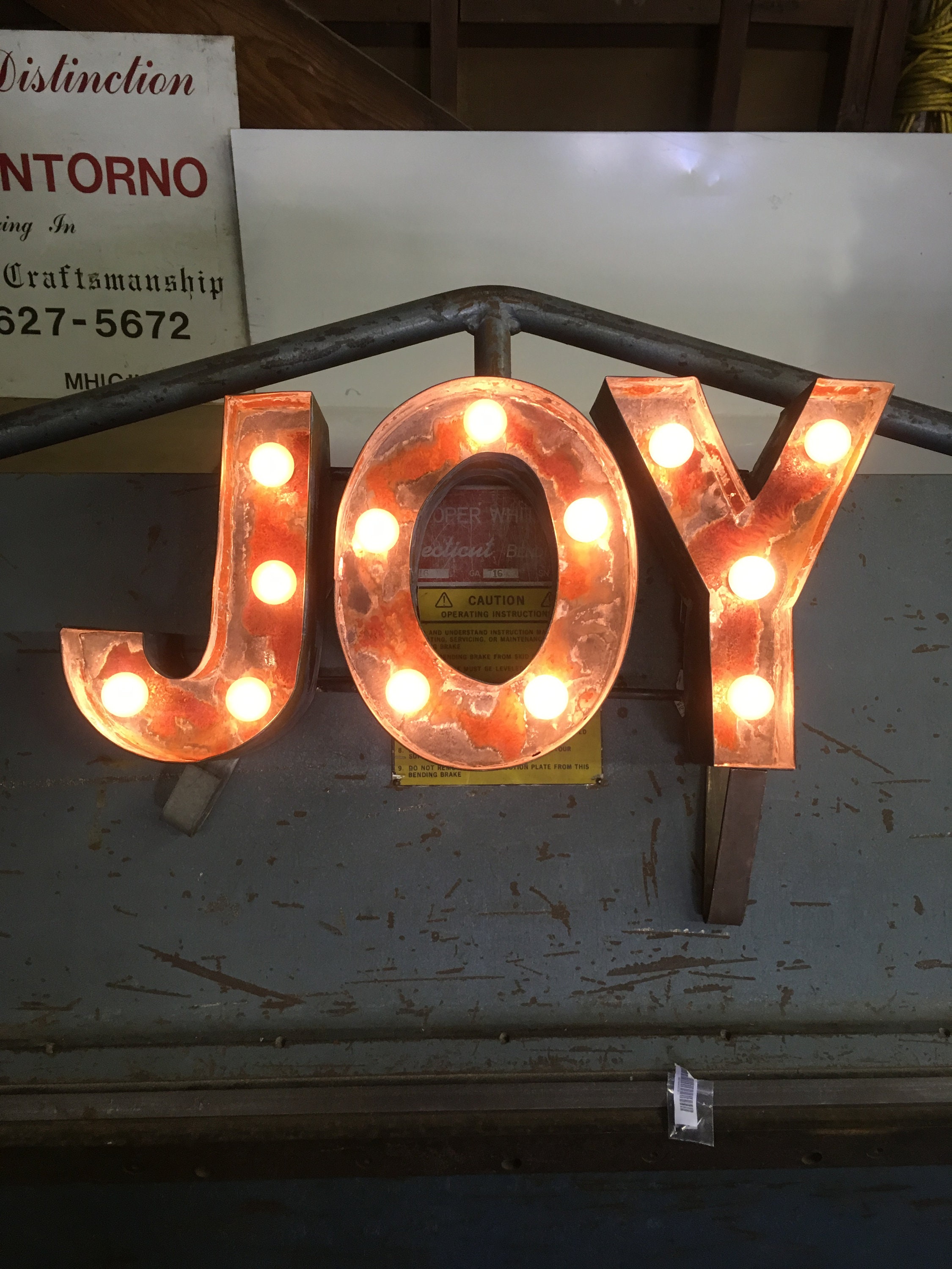Outdoor Lighted Joy Letters at Doris Rudolph blog