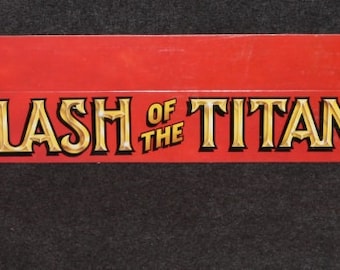 Clash of the Titans Mattel 1980 Store Display Shelf Talker B