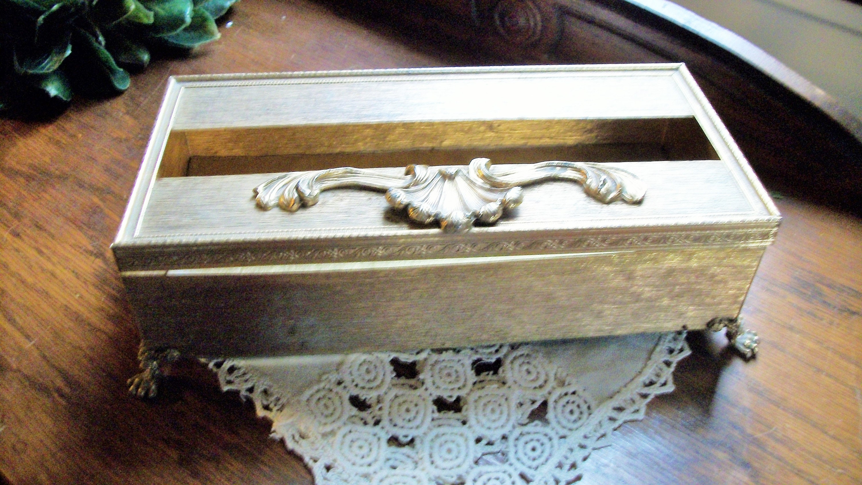 Vintage Metal Florentine Kleenex Holder Vintage Kleenex Box Etsy