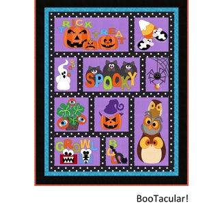 FCP-059 BooTacular!  (Printed Pattern) *a fusible applique quilt pattern