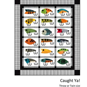 FCP-049 Caught Ya! (Printed Pattern) *a fusible applique quilt pattern