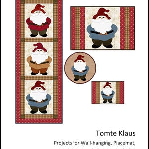 FCP-060 Tomte Klause (Digital Pattern) *a fusible applique quilt pattern