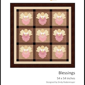 FCP-048 Blessings (Digital Pattern) *a fusible applique quilt pattern