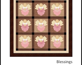 FCP-048 Blessings (Digital Pattern) *a fusible applique quilt pattern