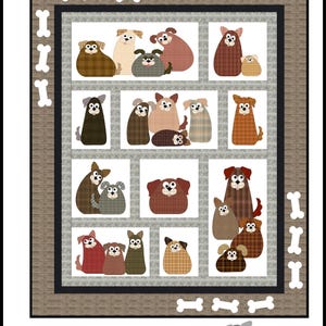 FCP-096 All The Gurrs (Digital Pattern) *a fusible applique quilt pattern