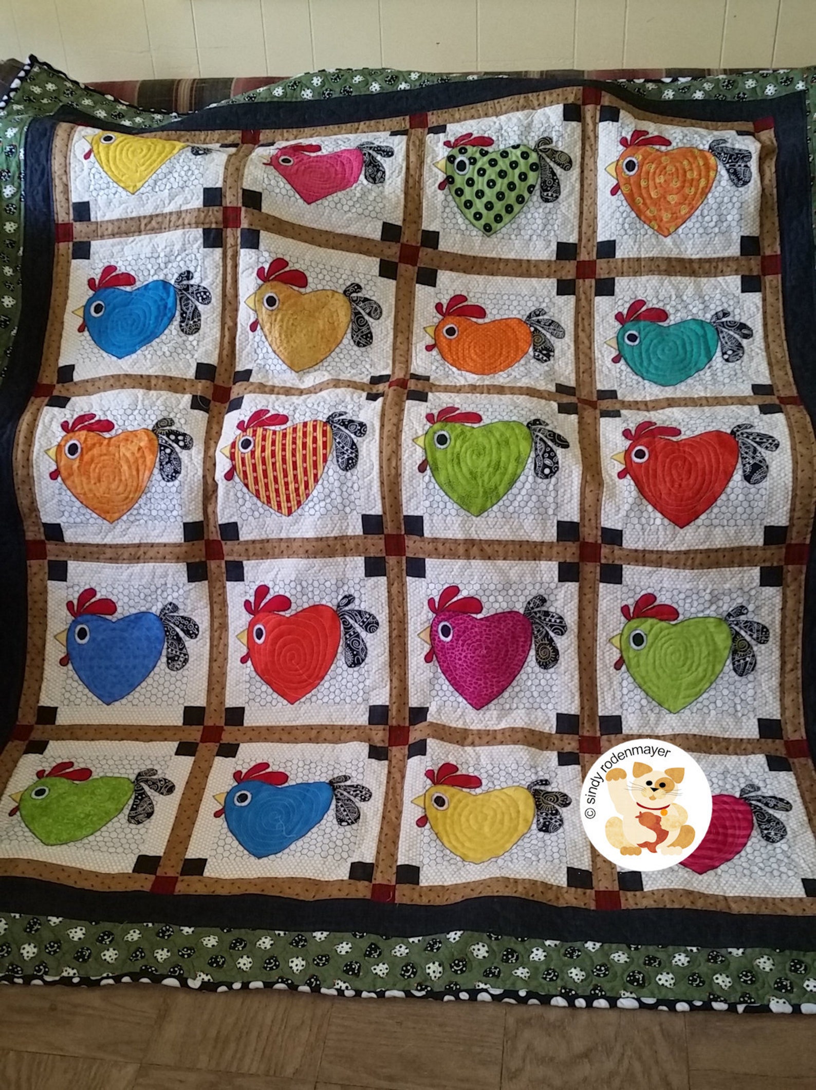 FCP-043 Chicken Hearted digital Pattern | Etsy