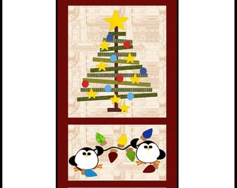 FCP-133 Merry & Bright (Digital Pattern) *a fusible applique quilt pattern