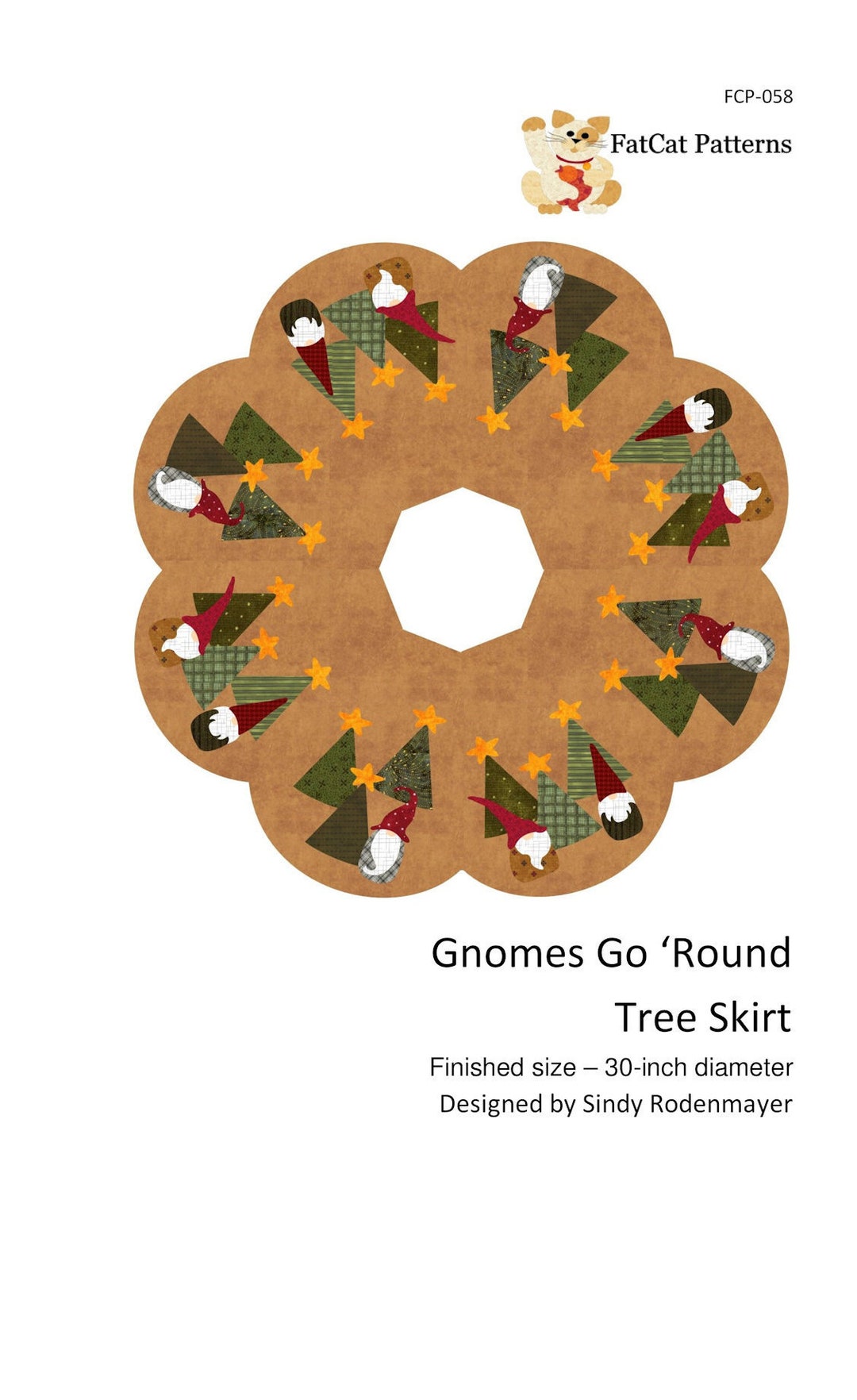 FCP-058 Gnomes Go Round (digital Pattern) a Fusible Applique Pattern - Etsy