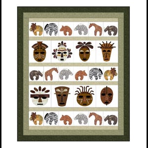 FCP-007 Savanna Flair (Digital Pattern) *a fusible applique quilt pattern