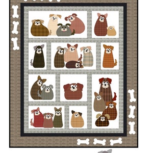 FCP-096 All The Gurrs (Printed Pattern) *a fusible applique quilt pattern