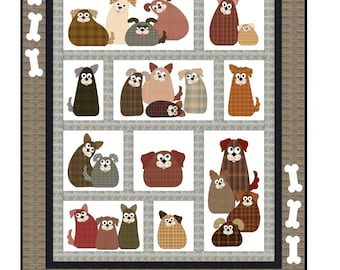 FCP-096 All The Gurrs (Printed Pattern) *a fusible applique quilt pattern