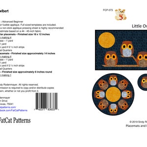 FCP-073 Owlbert Printed Pattern image 3