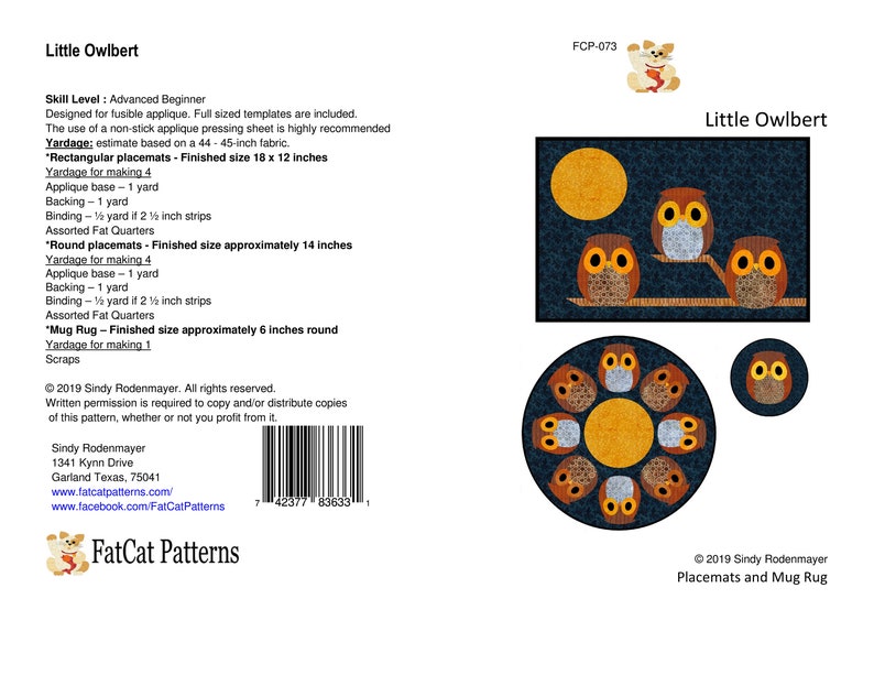 FCP-073 Owlbert Digital Pattern image 2