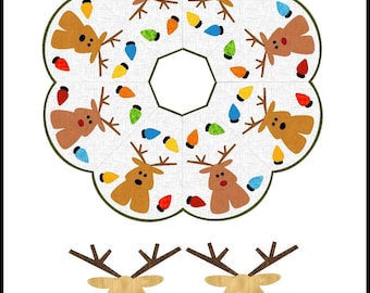 FCP-129 Jingle Tree Skirt *Digital Pattern* a fusible applique pattern