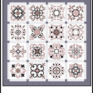 FCP-001 Southern Gentleman (Digital Pattern) *a fusible applique quilt pattern