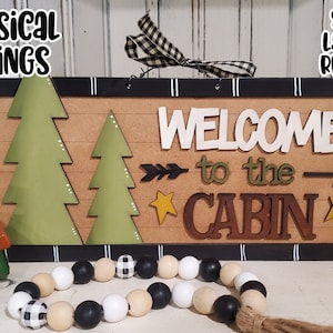Welcome To The Cabin Sign SVG| Laser Cut Cabin| Glowforge|Cabin SVG SVG