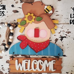Scarecow Welcome SVG| Harvest Sign SVG| Laser Cut Scarecrow| Glow forge| Harvest SVG| Glowforge Fall