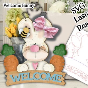 Willkommen Hase Ostern SVG | Glühen Schmiede Ostern| Frühling SVG